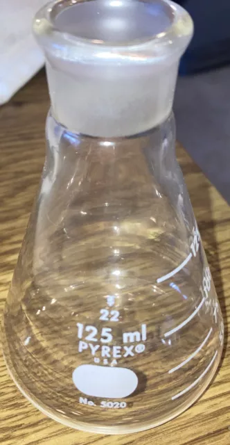Pyrex 5020- 125 mL Narrow Mouth Erlenmeyer glass Flask
