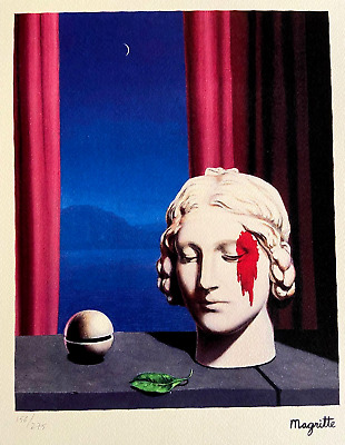 René Magritte Litografía 1986 (Hopper Giacometti Salvador Dali Joan Mirò )
