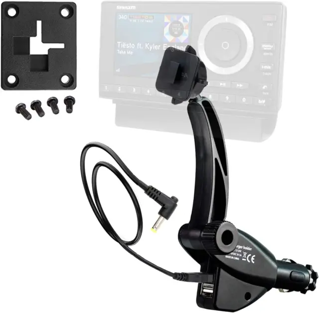 Chargercity Dual USB Sirius XM Satellite Radio Car Truck Lighter Socket Mount W/