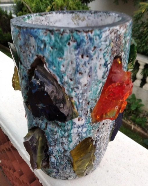 Lampe céramique et verre Jacky COVILLE (années 60)