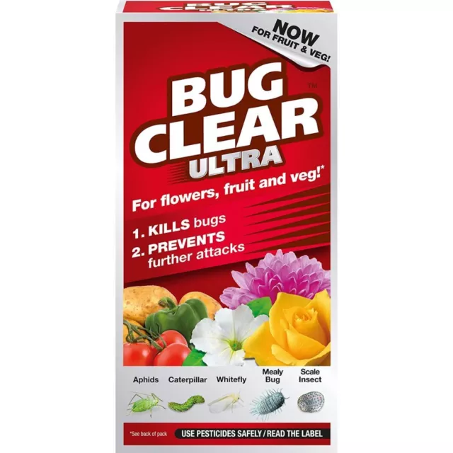 Bug Clear Ultra Concentrate For Fruit & Veg & Flowers Kills Bugs 200ML