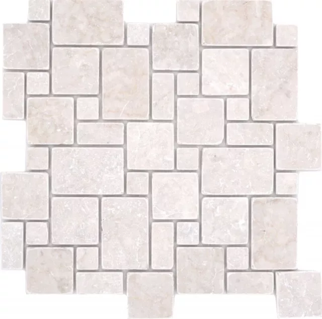 Piedra Natural Mosaico De Mármol Marfil Mate Pared Suelo Cocina Baño