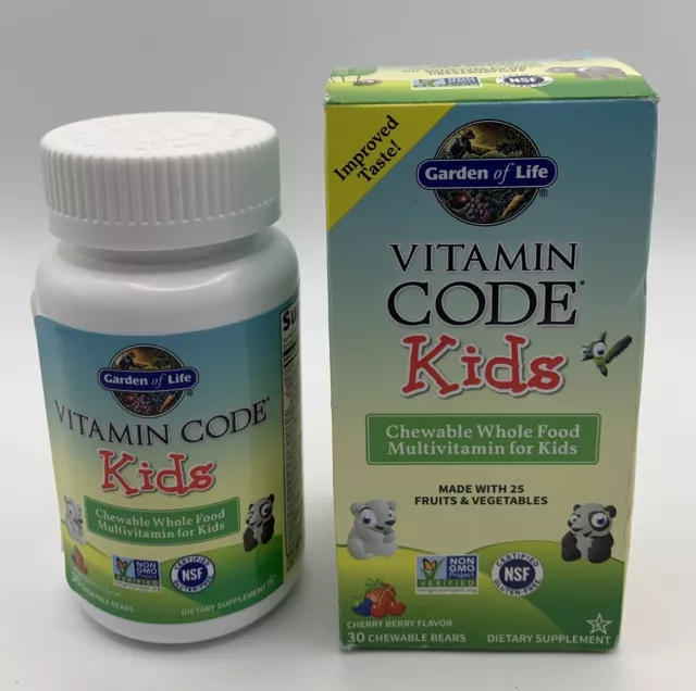 GARDEN OF LIFE Vitamin Code Kids Chewable Vitamins 30 chewable vitamins ...