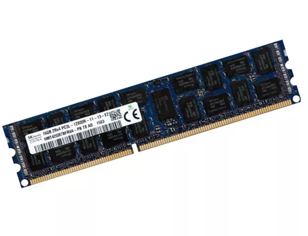 16GB RDIMM DDR3L 1600 MHz für HP ProLiant DL380p Gen8 (G8) DL385p Gen8 (G8)