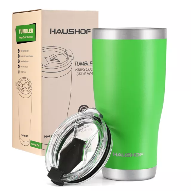 HAUSHOF 20 oz Tumbler Stainless Steel Vacuum Insulated Coffee Tumbler Travel Mug