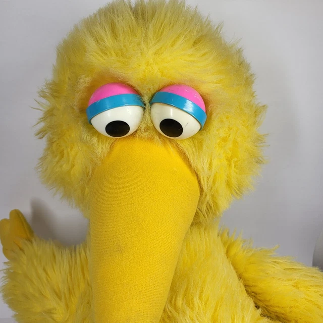 LARGE BIG BIRD Plush Sesame Street Stuffed Animal 30" Vtg 1985 Hasbro