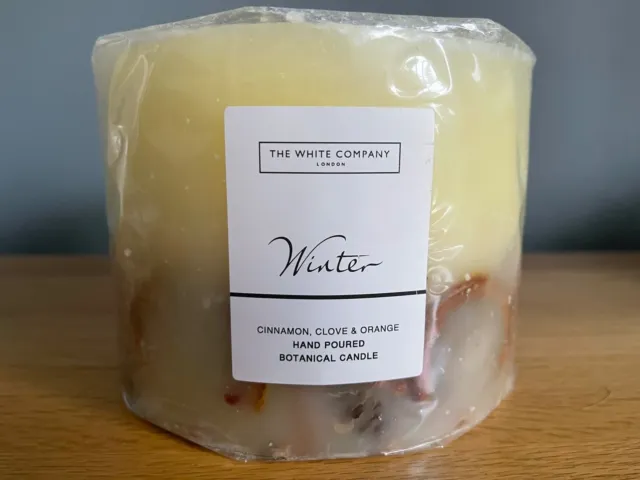 The White Company Winter candle large 3 wick NEW