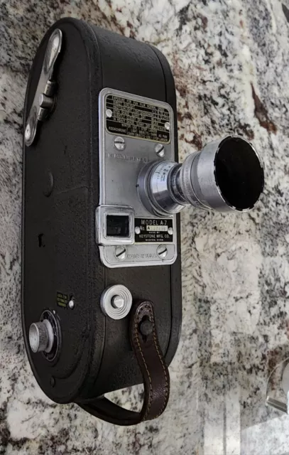 Keystone Model A-7 16mm Movie Camera ▪︎  Wollensak Cine Raptar f2.5 Lens