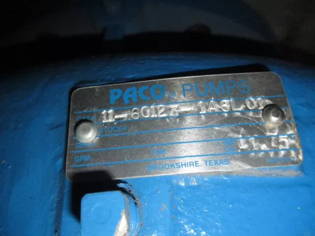 Paco Pump 11-60123-1A6L01 11.75" Refurbished 3