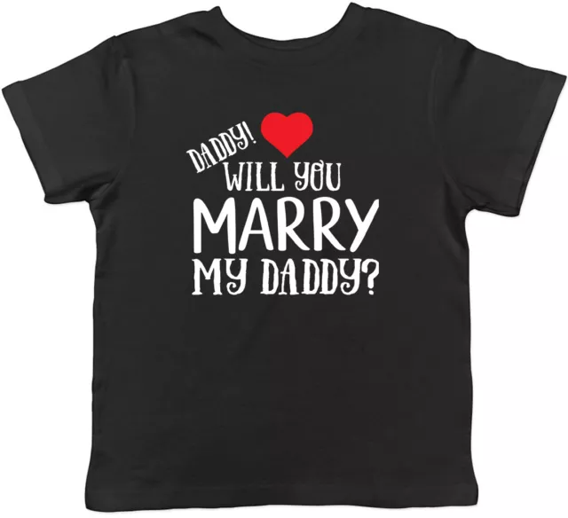 T-shirt da papà will you marry my papà bambini ragazzi ragazze