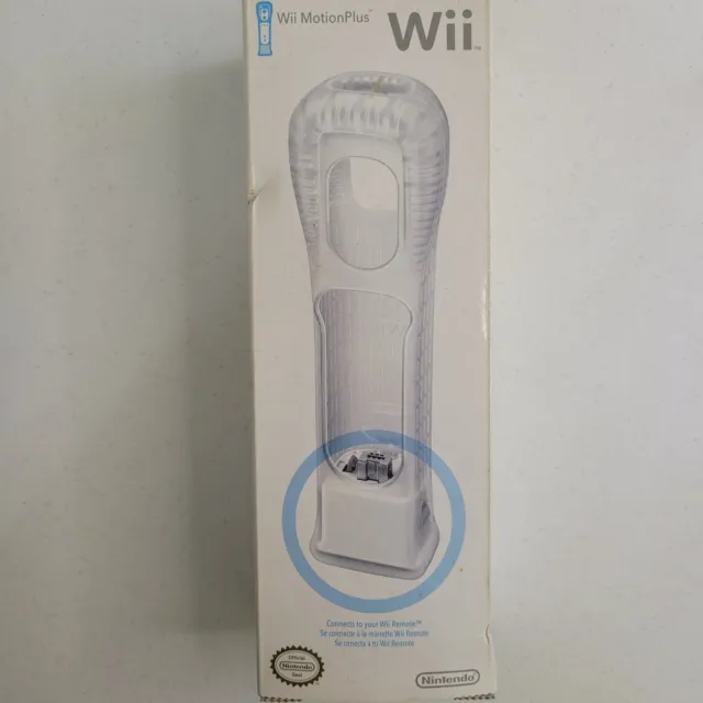 Nintendo Wii White Motion Plus Adapter RVL-026 + Silicone Cover Sleeve