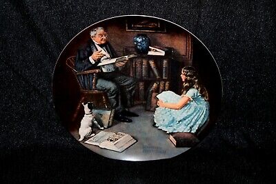 Vtg 1983 Norman Rockwell The Storyteller Heritage Collector Plate Knowles China