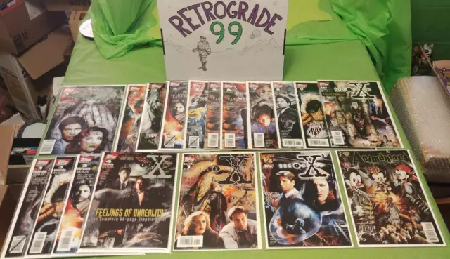 X-Files Comic Lot 18: 1/2 w COA, 1-10 (#6 x2), Special Ed 1-4, Annual 1, Y-Files