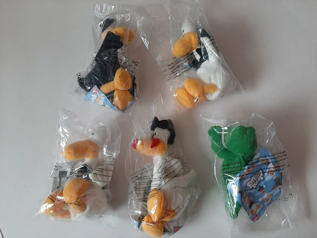 Full set 5 SITTING DUCKS  McDonalds MINT IN PACKET Happy Meal Toys +  Bag 2004