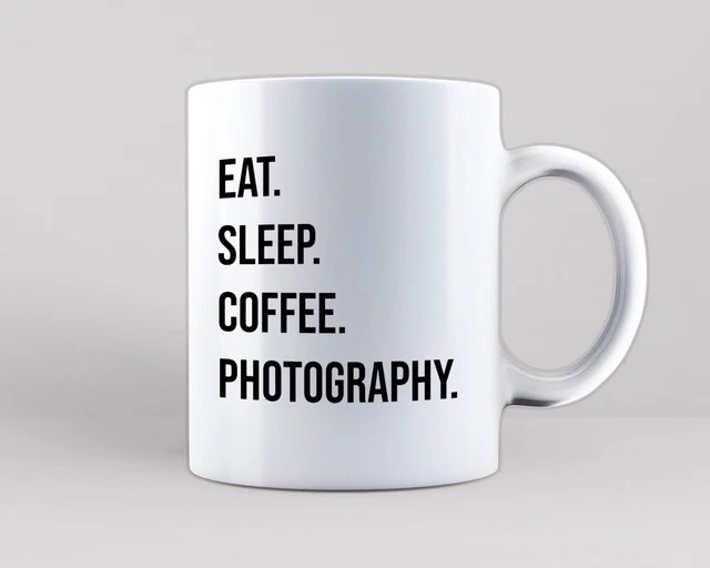 Fotografia Tazza Divertente Regalo Fotografo Divertente Foto Paparazzi Mangiare Caffè Dormire