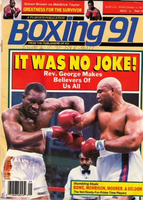 Boxing 91 Magazine (09/1991) - George Foreman, Tyson, Max Baer, Simon Brown
