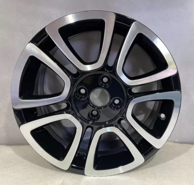 Vw Up 16” 6J Triangle Alloy Wheel Gloss Black Single Pr C1Y 1S0601025L *3F-7