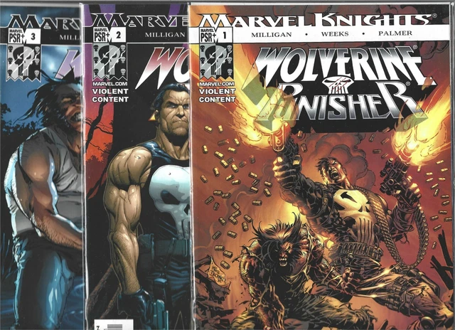 Wolverine And The Punisher Marvel Knights Lot Of 3 - #1 #2 #3 (Nm-)  X-Men