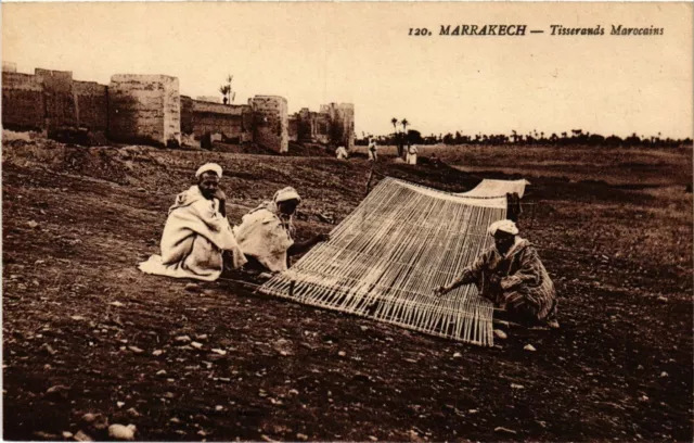 CPA AK Marrakech- Tisserands Marocains MAROC (880149)