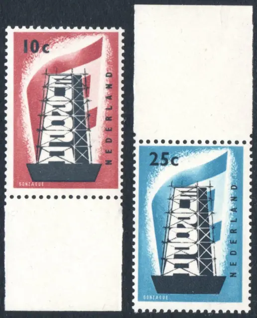 NETHERLANDS-1956 Europa Set Sg 836-837 UNMOUNTED MINT V40969