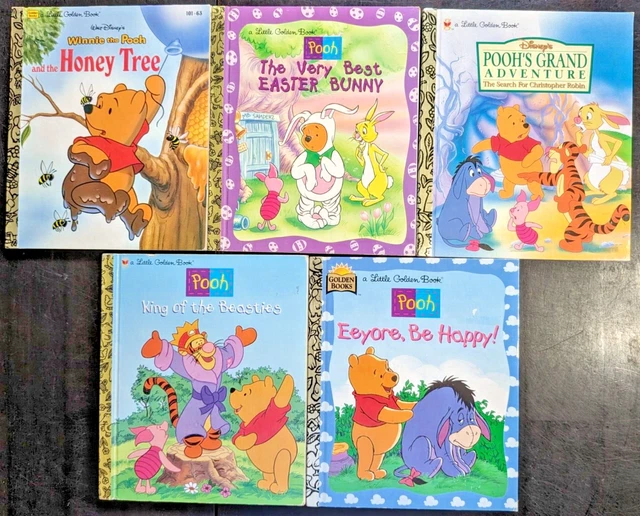 Disney Winnie The Pooh Titles Little Golden Book 5 Lot Childrens Books Free Ship