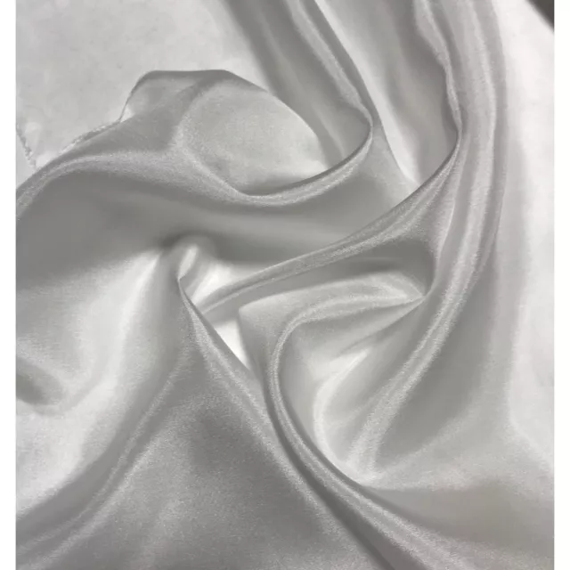 WHITE China Silk HABOTAI Fabric 8mm weight 54" wide