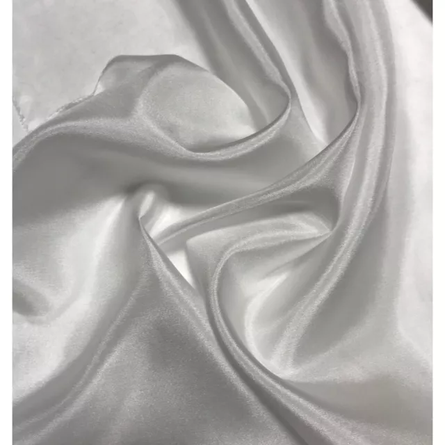 WHITE China Silk HABOTAI Fabric 8mm weight