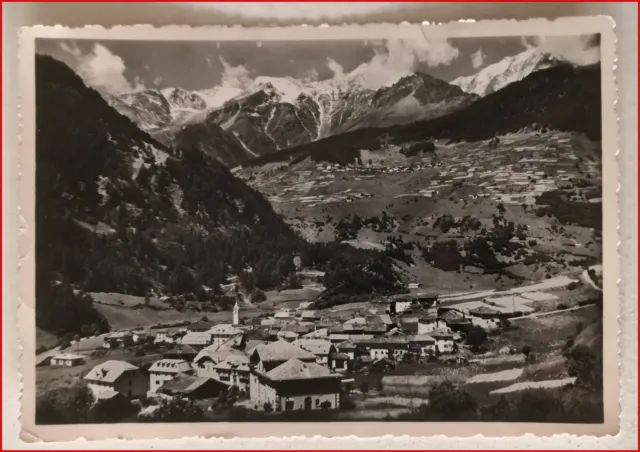 Cartolina d'epoca Cogolo Val di Peio Trentino formato grande viaggiata 1955