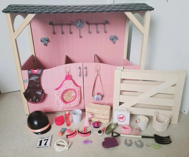 OUR GENERATION HORSE Stable & Accessories Saddle Up For 18" Dolls