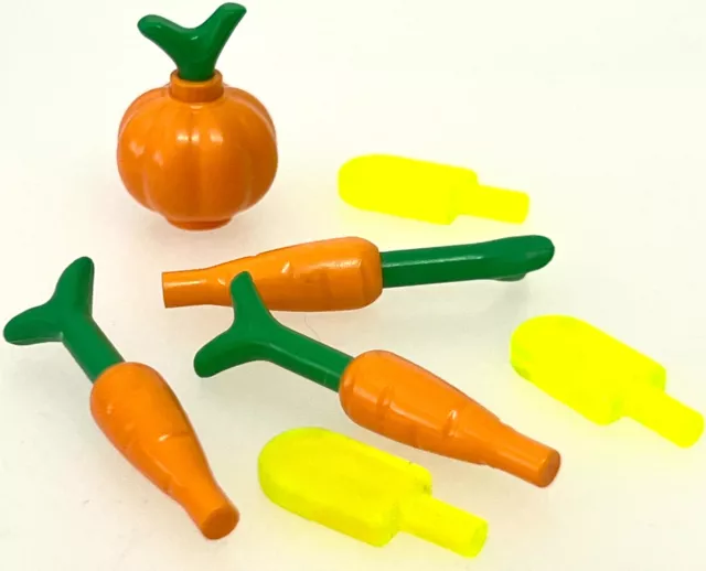 Lego Bulk Carrots Etc  Food  Minifigs Ladies Gents Boys Girls Childrens Adults