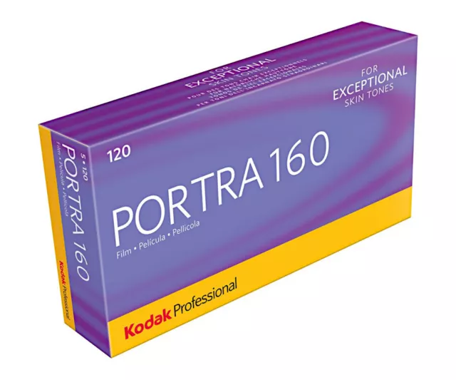 Kodak Portra 160 120 Roll Film 5 Pack