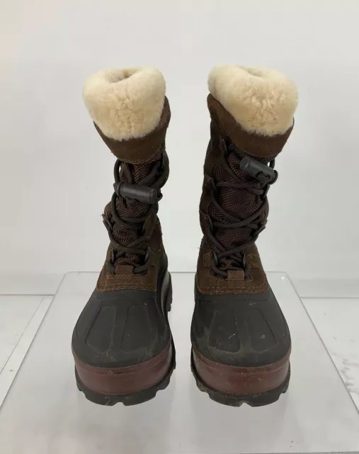 UGG Australia Bobbey Brown Suede Fabric Winter Boots Kids 3