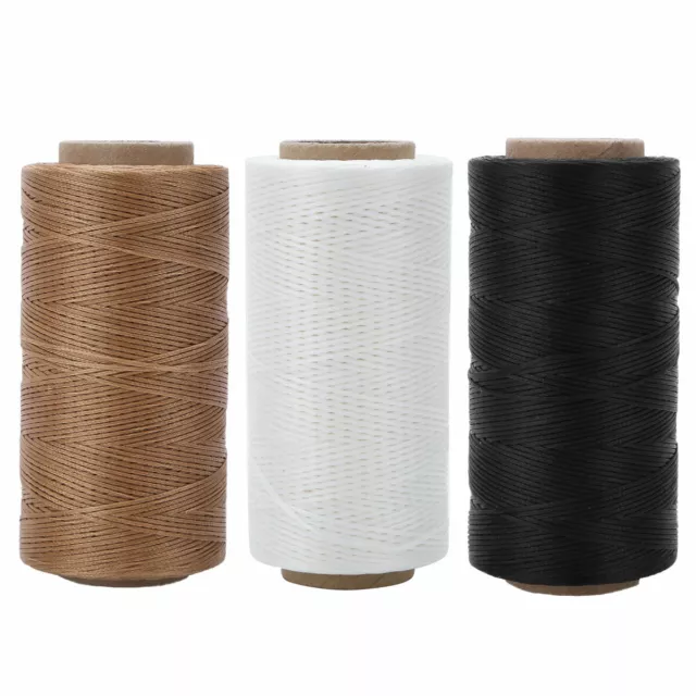 Heavy Duty Leather Sewing Waxed Thread Wax Cord String Hand Stitching Craft150D