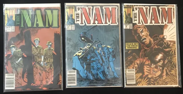 Marvel Comics 1987,1989 The NAM #5, 6, 35 High Grade NICE!