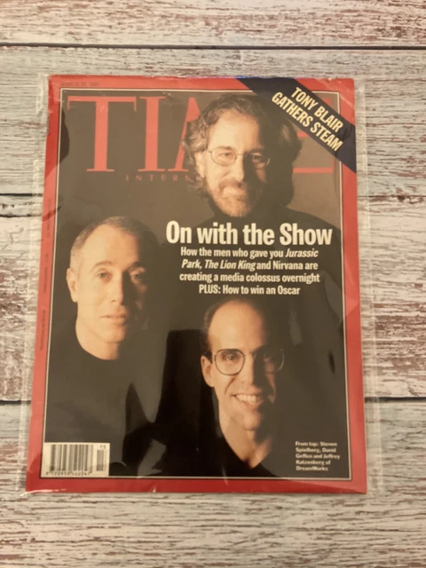 David Geffen Steven Spielberg Jeffrey Katzenberg Time Magazine March 1995