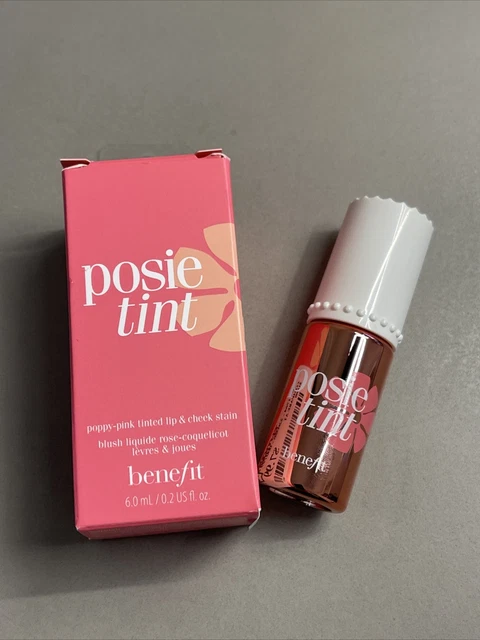 Tinte líquido para labios y mejillas rosa Benefit Posie 6,0 ml / 0,2 OZ NUEVO EN CAJA