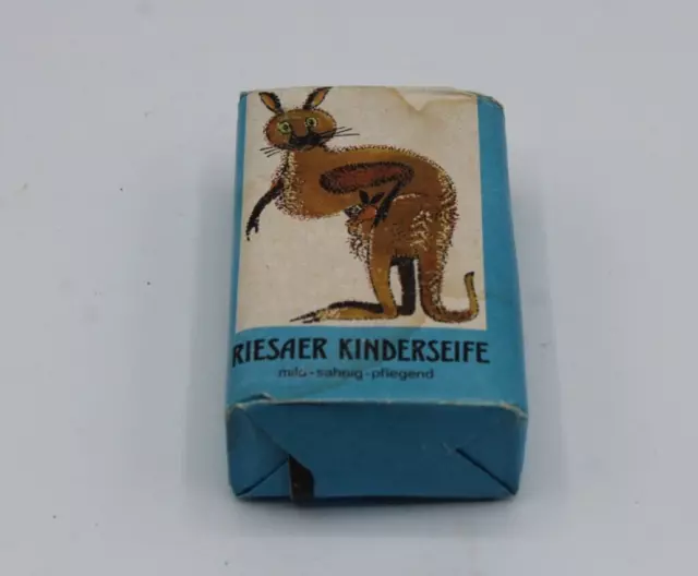 DDR Seife Riesaer Kinderseife FLORENA Känguru Konsum Seifenwerk Riesa Ostalgie