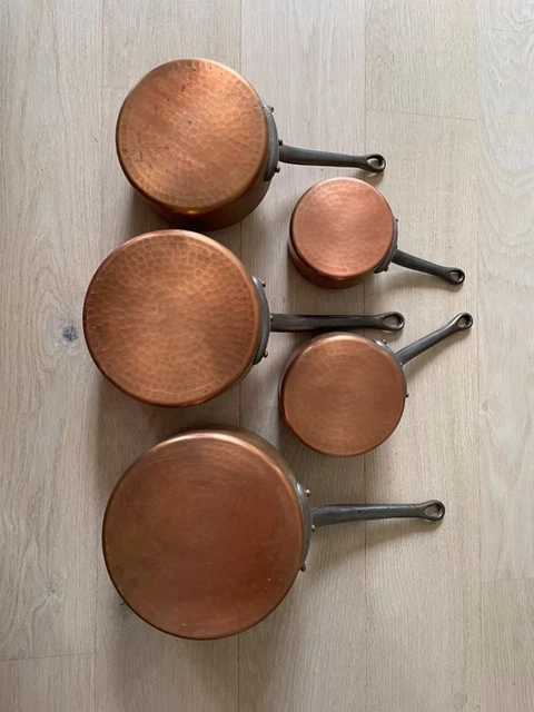 Fabrication Francaise - Ensemble de casseroles en cuivre - Catawiki