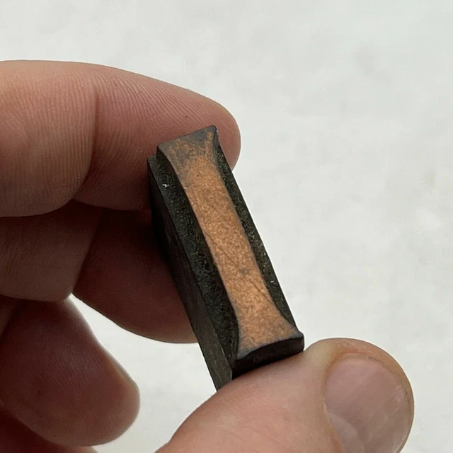 VINTAGE PRINTING LETTERPRESS PRINTERS BLOCK CUT Fluted Thick Capital