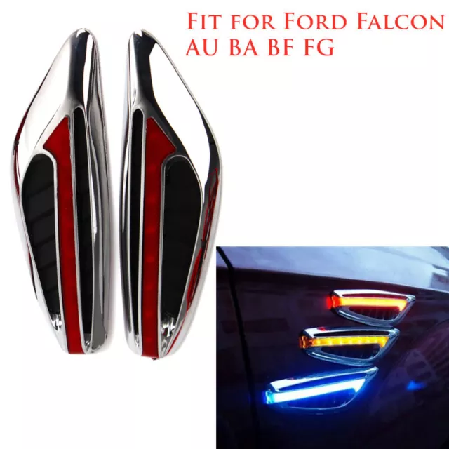 Car LED Side Indicators Turn Signal Light Red For Ford Falcon AU BA BF FG