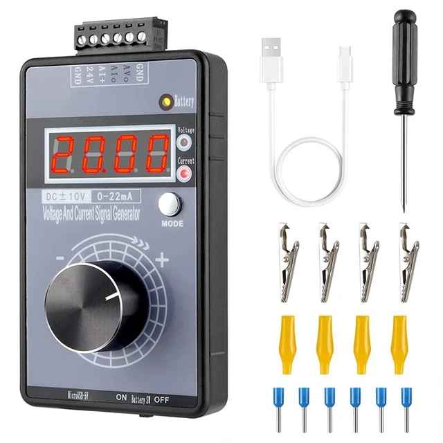 0/4-20MA DC 0-10V Signal Generator,Analog Generator with 4-Digit LCD Displa P7R9