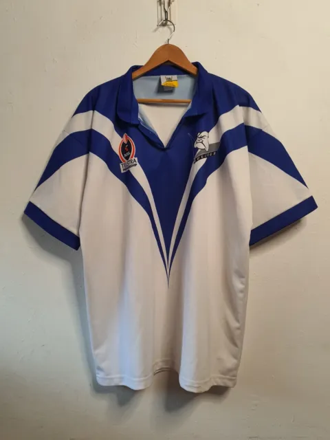 NRL Canterbury Bankstown Bulldogs Rugby Jersey Shirt Mens Extra Large Blue 2000s