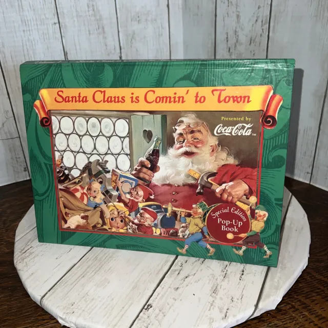 COKE Coca Cola Edition Santa Claus Is Coming To Town Pop Up Book