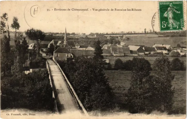 CPA AK CHATEAUNEUF - approx. - General view of FONTAINE-les-RIBOUTS (3855397)