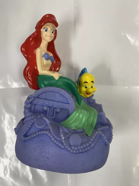 Vintage The Little Mermaid Disney Applause Coin Piggy Bank Colorful Sea Fish