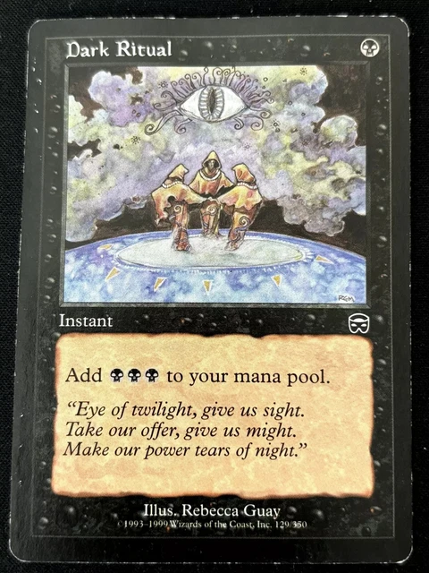 DARK RITUAL ENGLISH Foil MMQ Signed 2016 GP Chiba Magic: The