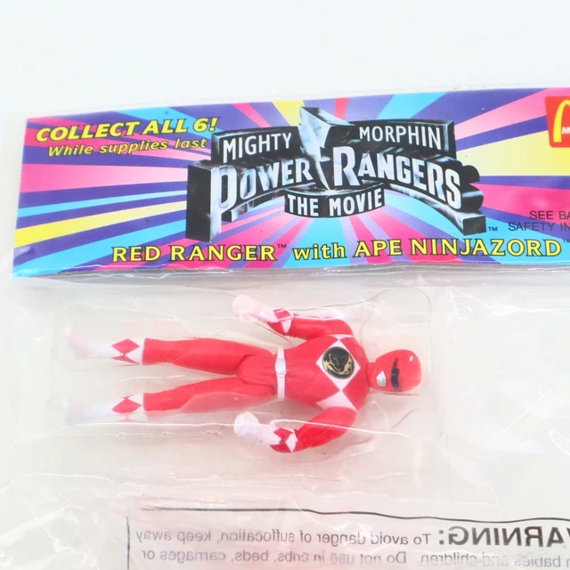 MIGHTY MORPHIN RED Power Ranger Ape Ninjazord McDonald's Toys 1995 (T1 ...