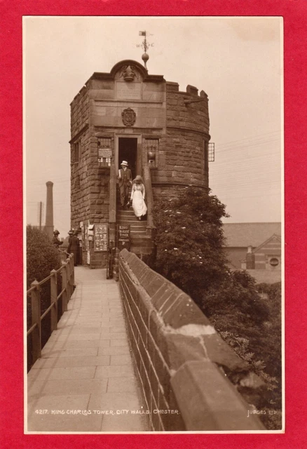 Chester King Charles Tower City Walls RP pc unused Judges 4217  AS340