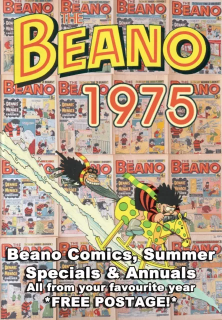 Beano Comics, Annual, Summer Special from 1975 #1694 - 1745 Choose your Issue