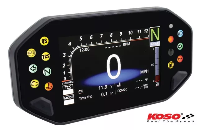 KOSO RX4 SPEEDOMETER fits Yamaha MT-07, MT-09, XSR 700, XSR 900® BA081000  £450.36 - PicClick UK